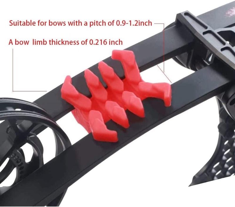 SOPOGER Bow Limb Dampeners for Compound Bow Crossbow Limb Dampeners Archery Split Limb Stabilizer Dampener Bow Sliencer for Reduceing Noise and Vibration - Image 3
